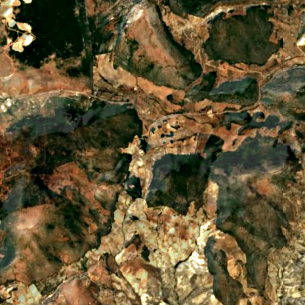 Sierras Subbéticas Natural Park seen from above (Sentinel-2)