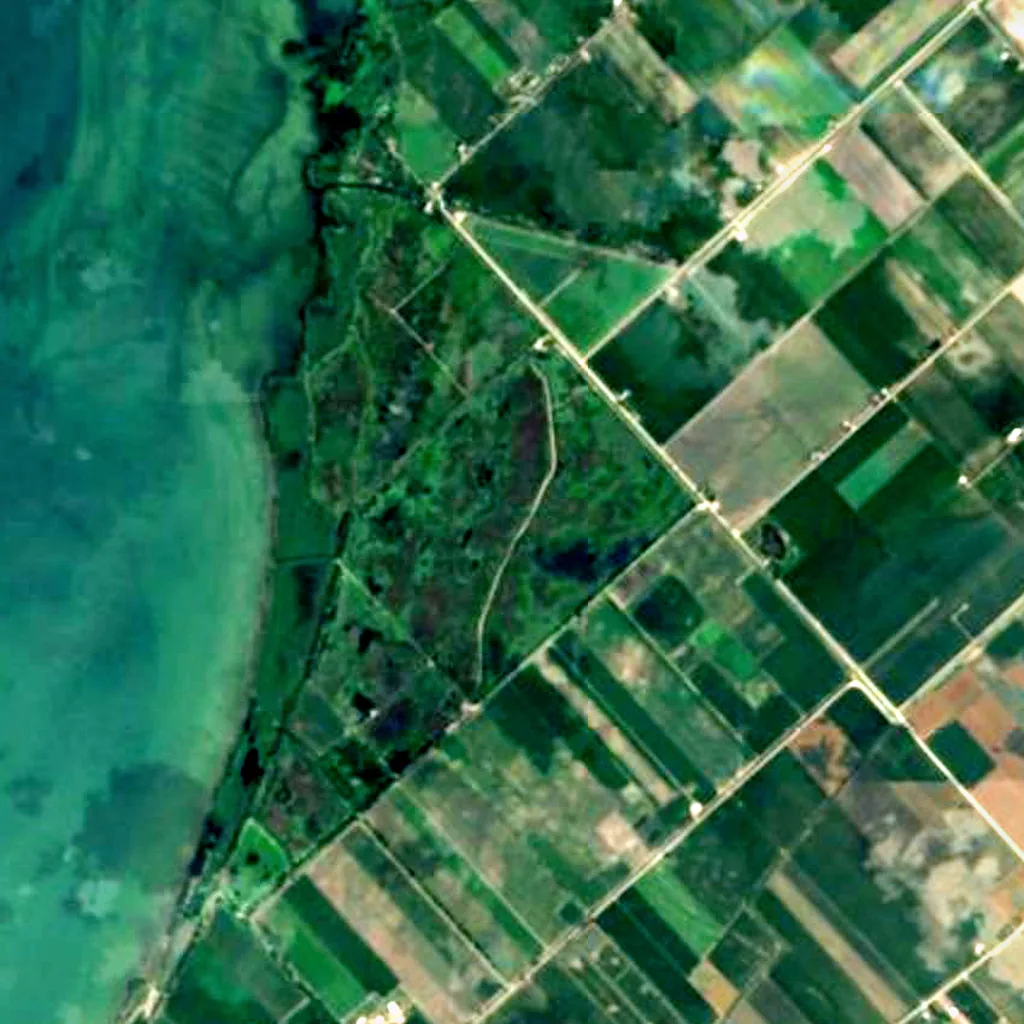 St. Clair National Wildlife Area seen from above (Sentinel-2)