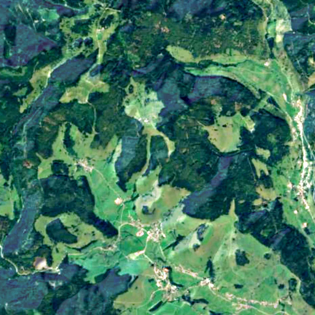 Südschwarzwald seen from above (Sentinel-2)