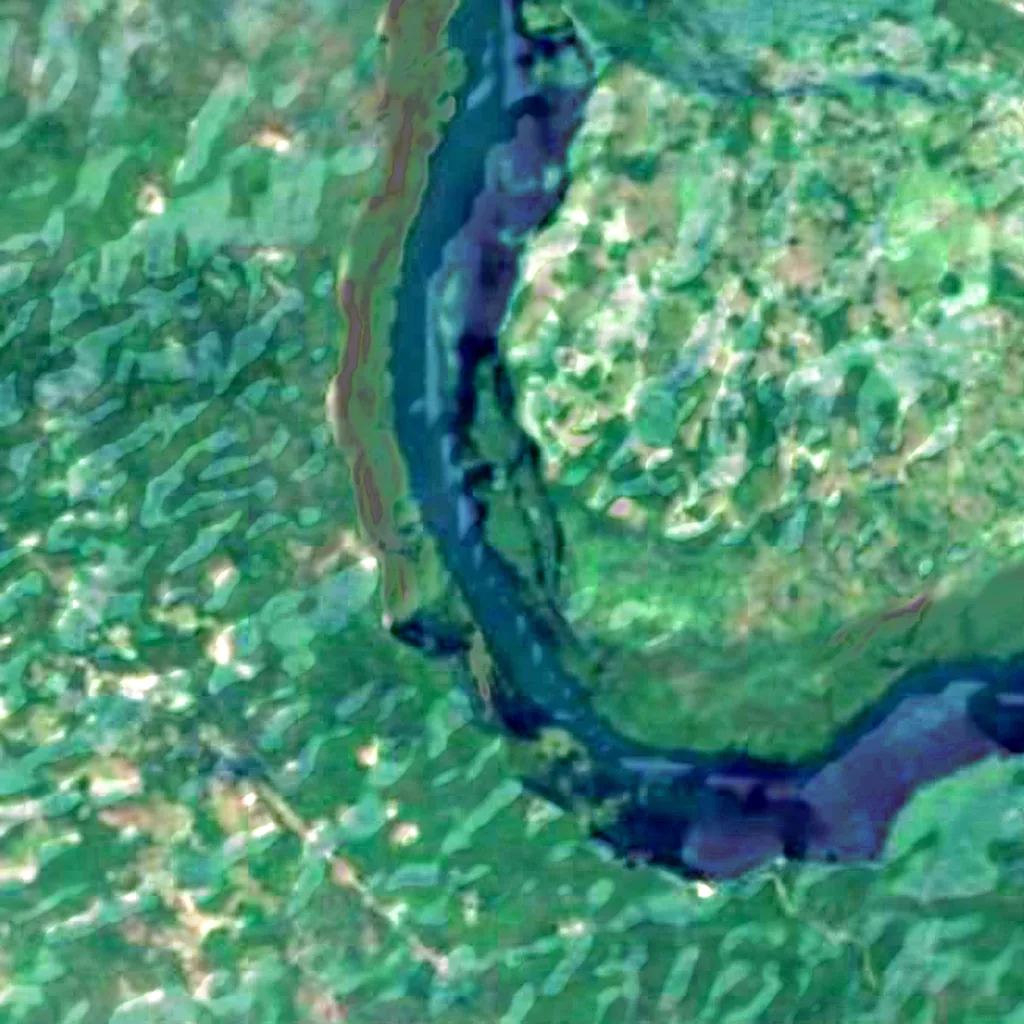 Sumidero Canyon seen from above (Sentinel-2)