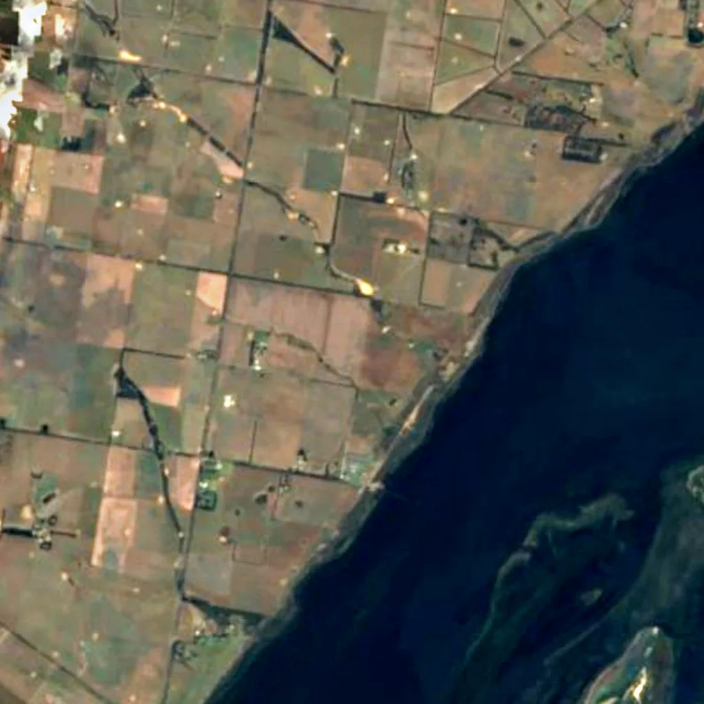 Swan Bay seen from above (Sentinel-2)
