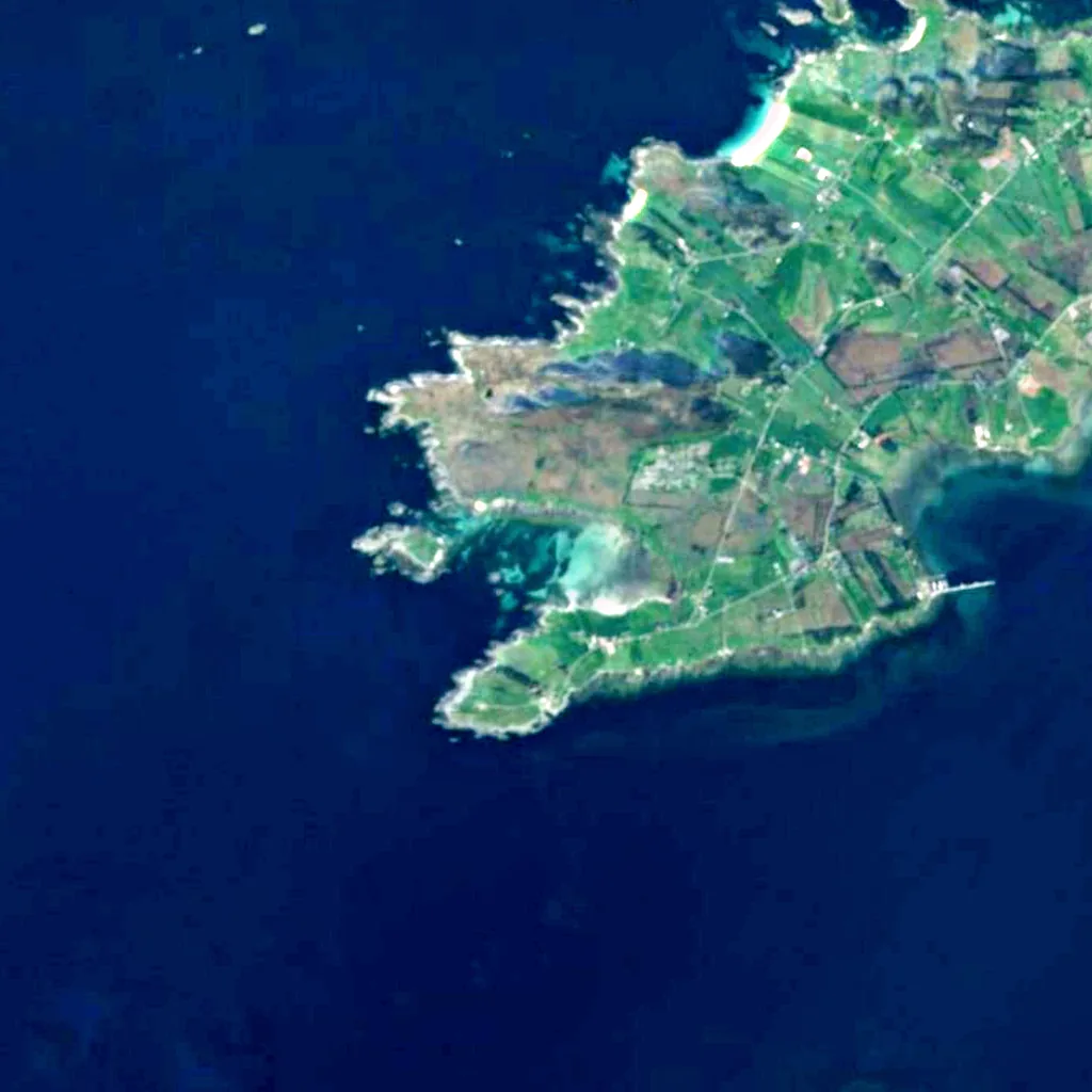 Synesvågen Nature Reserve seen from above (Sentinel-2)