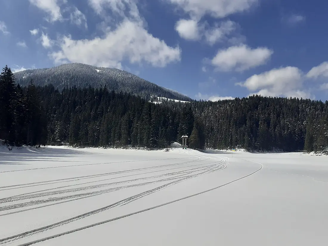 SnowOnSynevyrTheLake 2021