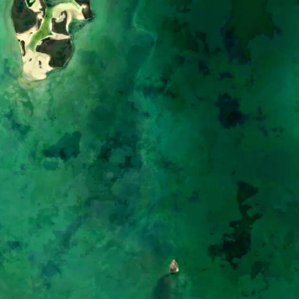 Syvash Bay seen from above (Sentinel-2)