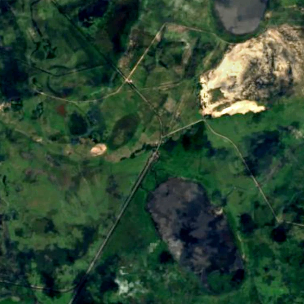Taim Ecological Station seen from above (Sentinel-2)