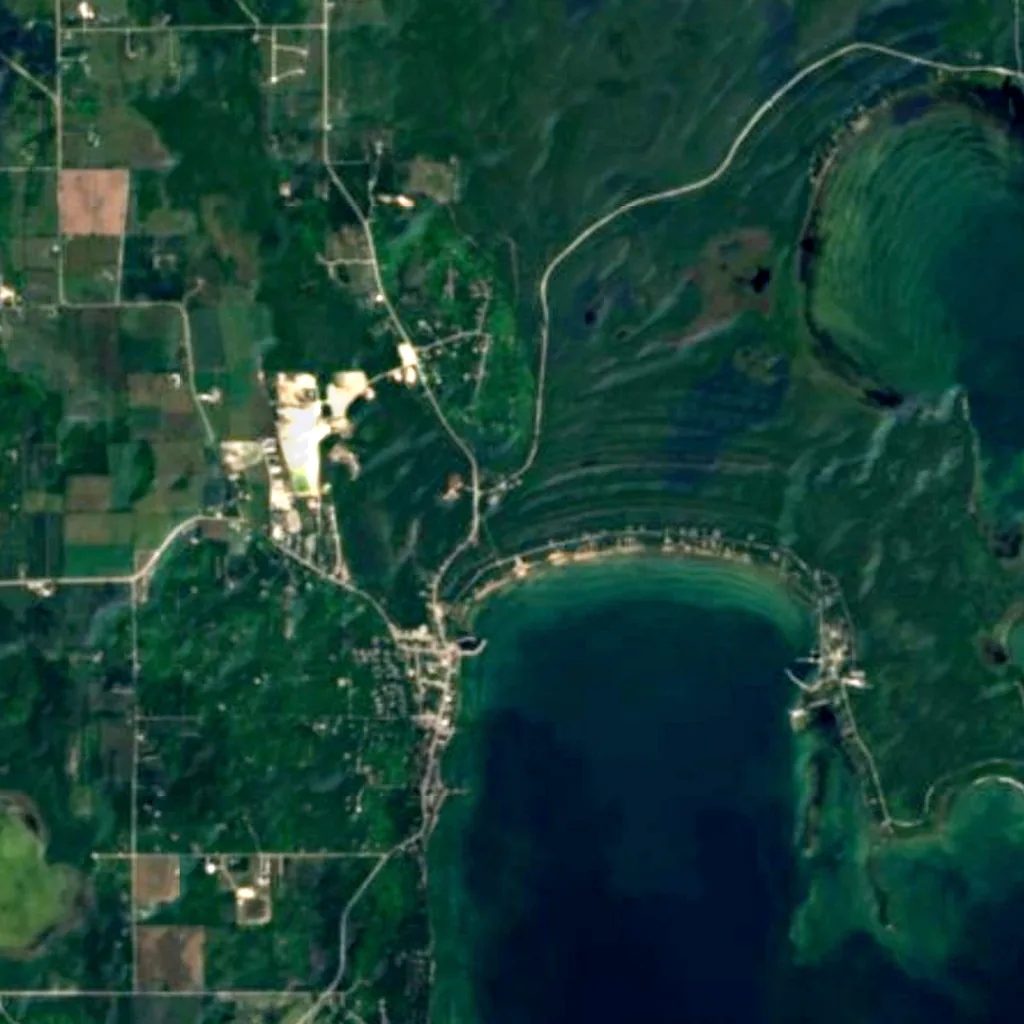 The Ridges Sanctuary seen from above (Sentinel-2)
