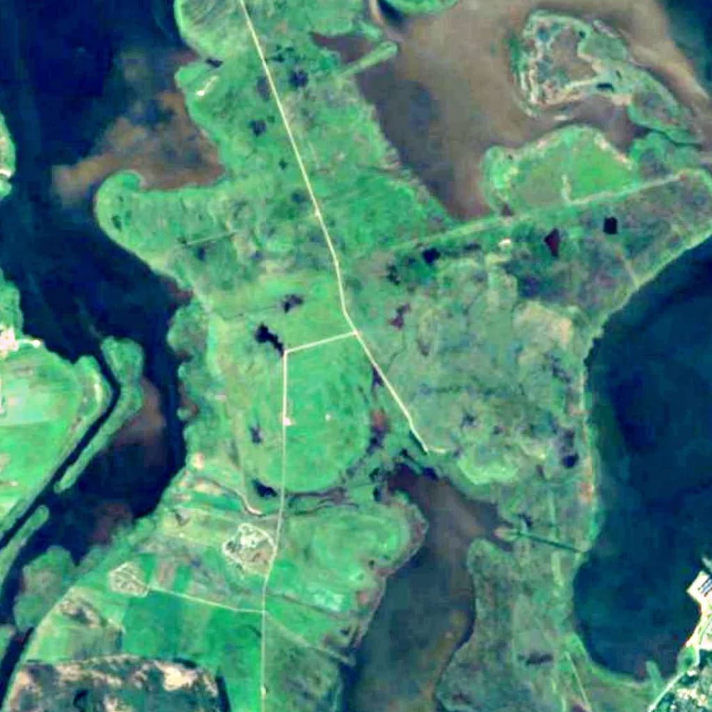 Tipperne seen from above (Sentinel-2)