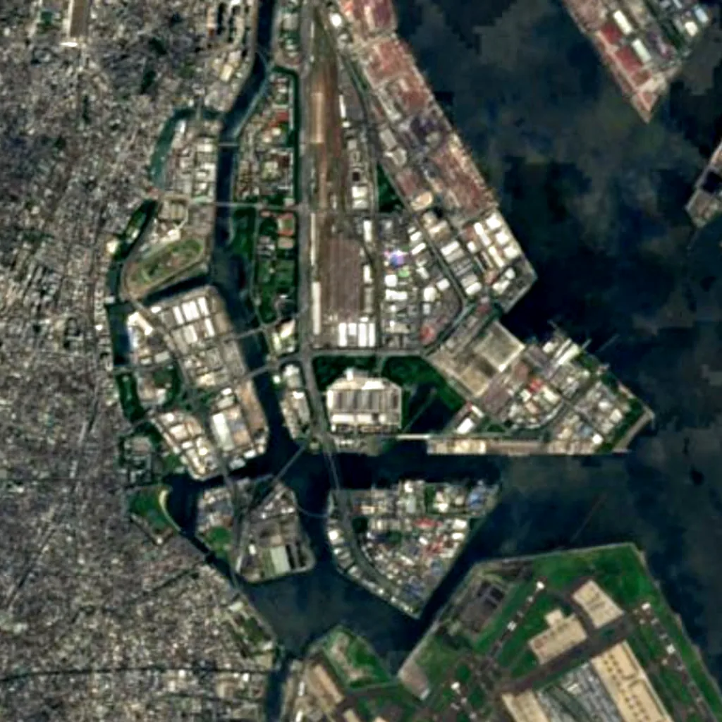 Tokyo Wild Bird Park seen from above (Sentinel-2)