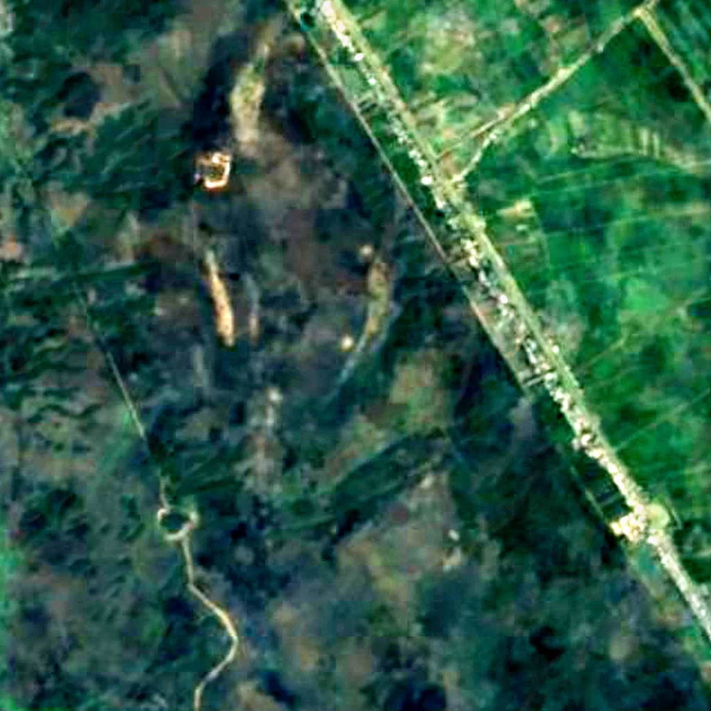 Tram Chim National Park seen from above (Sentinel-2)