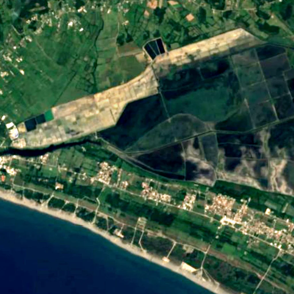 Ulcinj Saltworks seen from above (Sentinel-2)