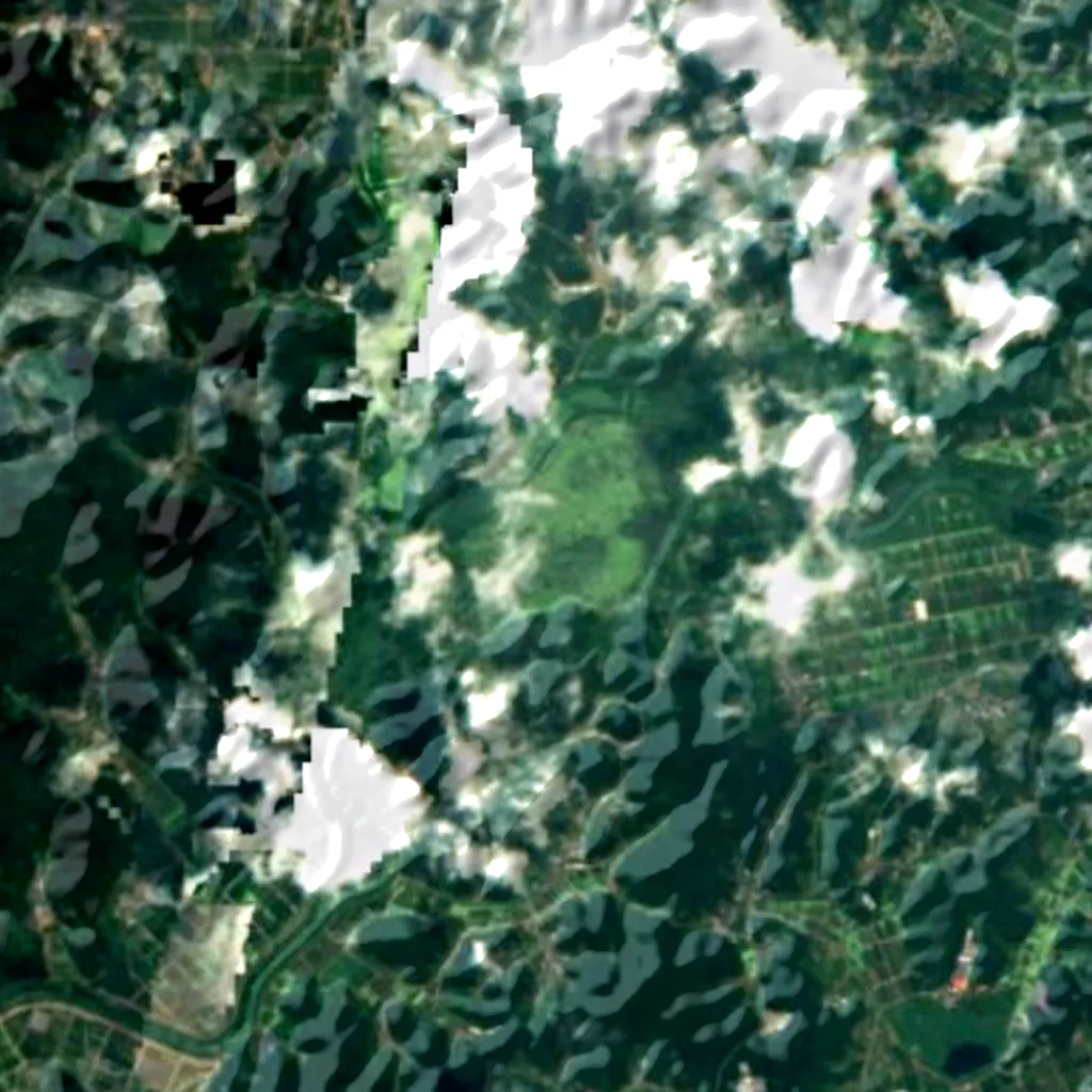 Upo wetland seen from above (Sentinel-2)