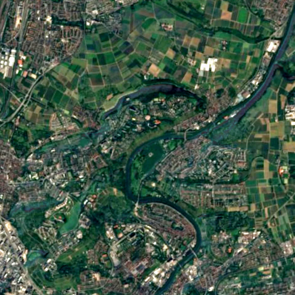 Vogelinsel Max-Eyth-See seen from above (Sentinel-2)