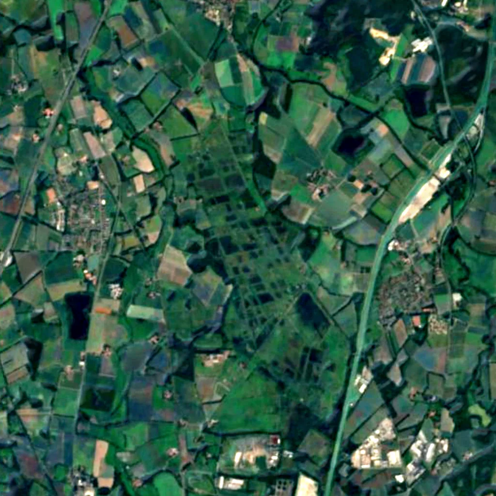 Vogelschutzgebiet 'Rieselfelder Münster' seen from above (Sentinel-2)