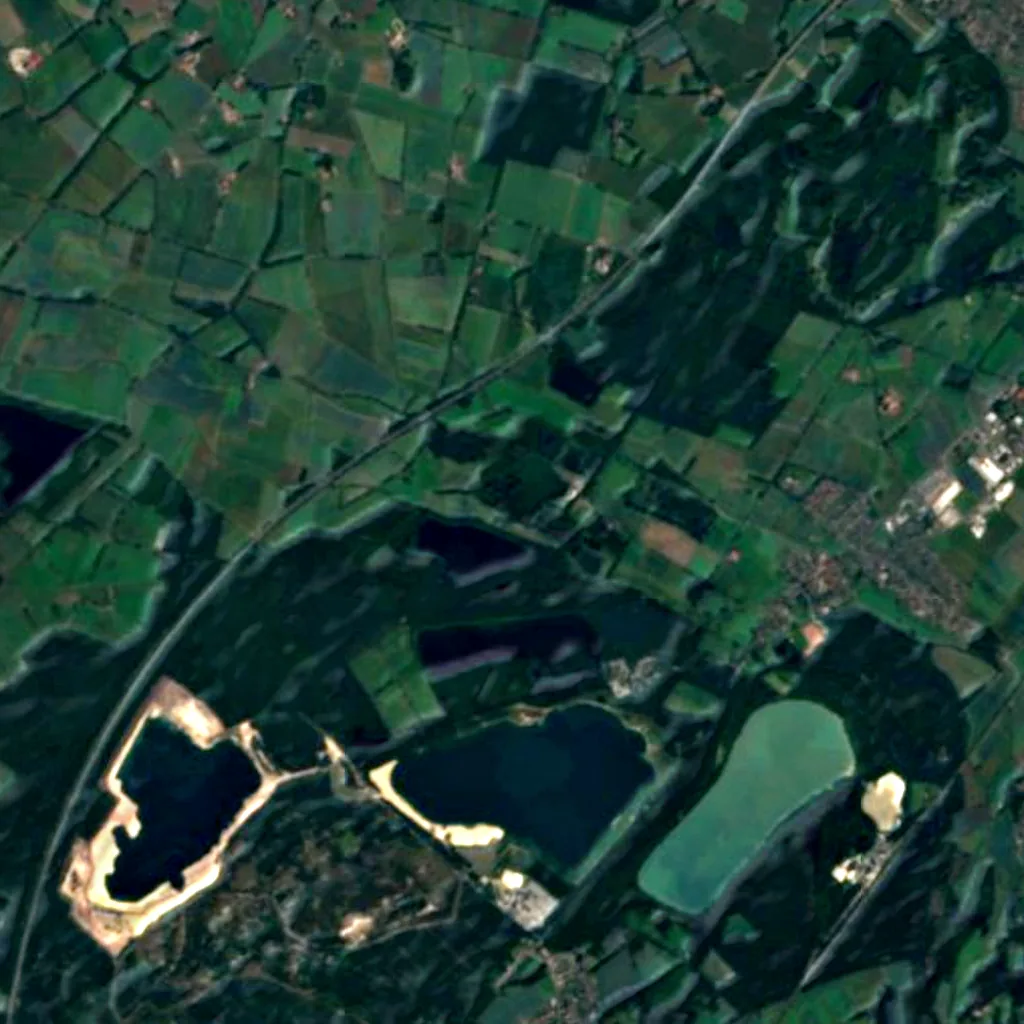 VSG 'Heubachniederung, Lavesumer Bruch und Borkenberge' seen from above (Sentinel-2)