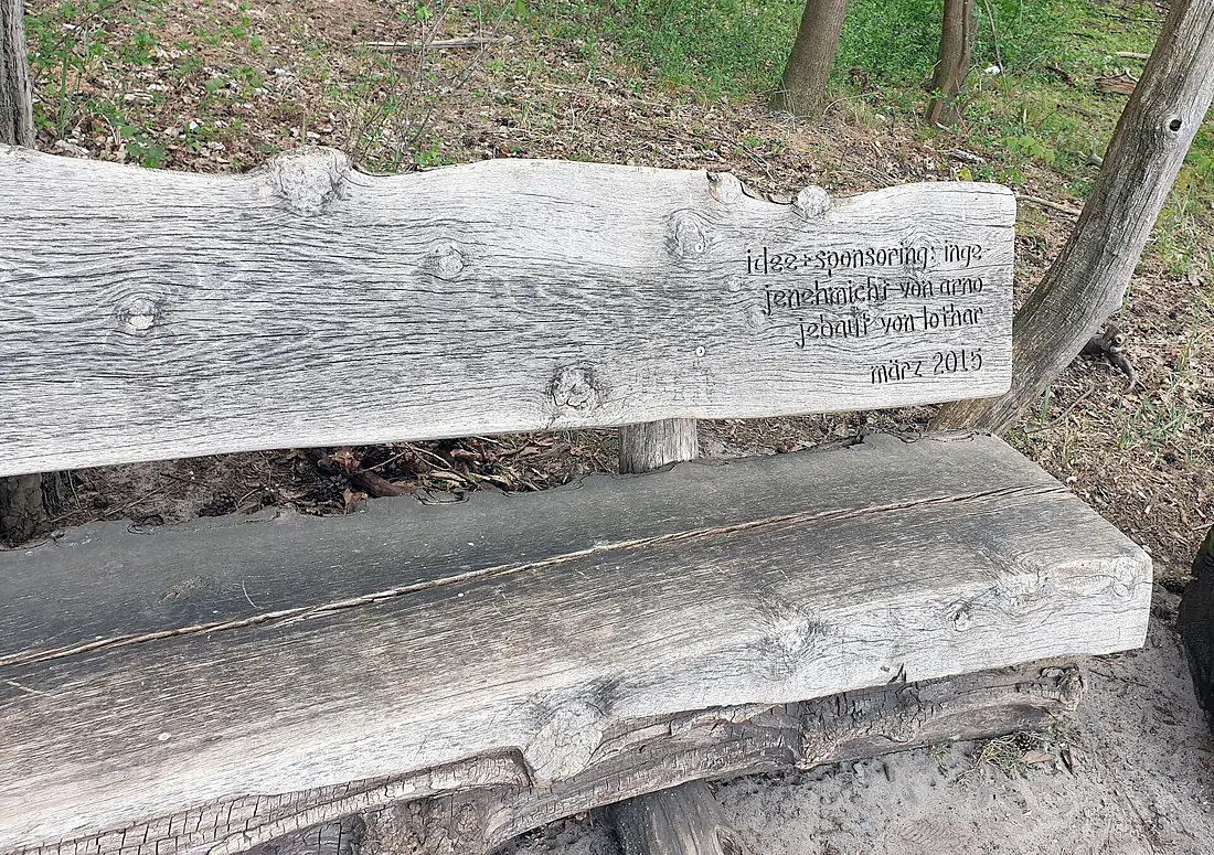 Düppeler Forst (Wanns) 1 Radler Stambaumbank