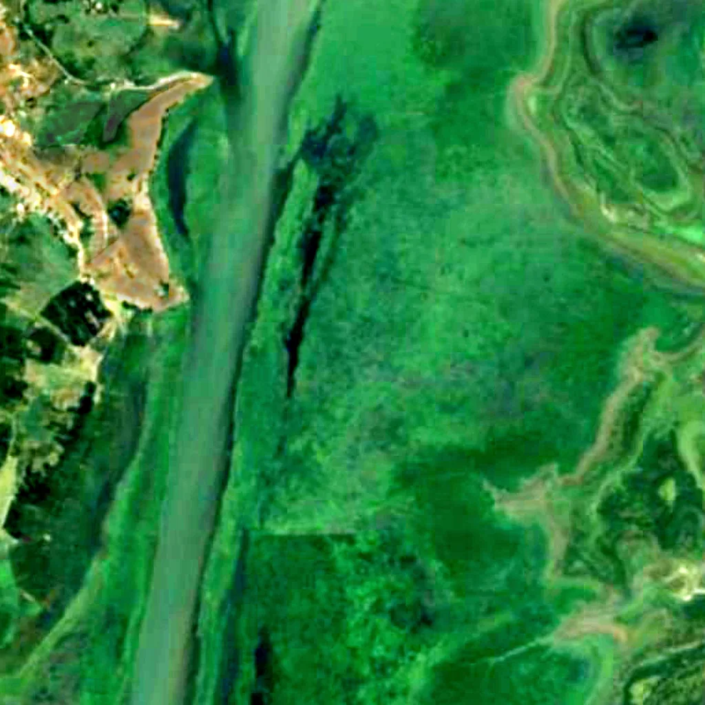 Wular Lake seen from above (Sentinel-2)
