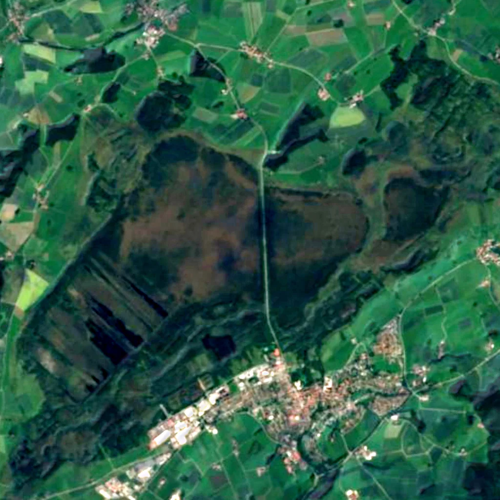 Wurzacher Ried seen from above (Sentinel-2)