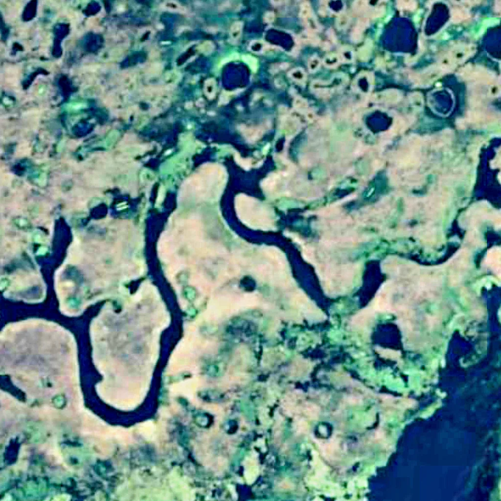 Yverá Wetlands seen from above (Sentinel-2)