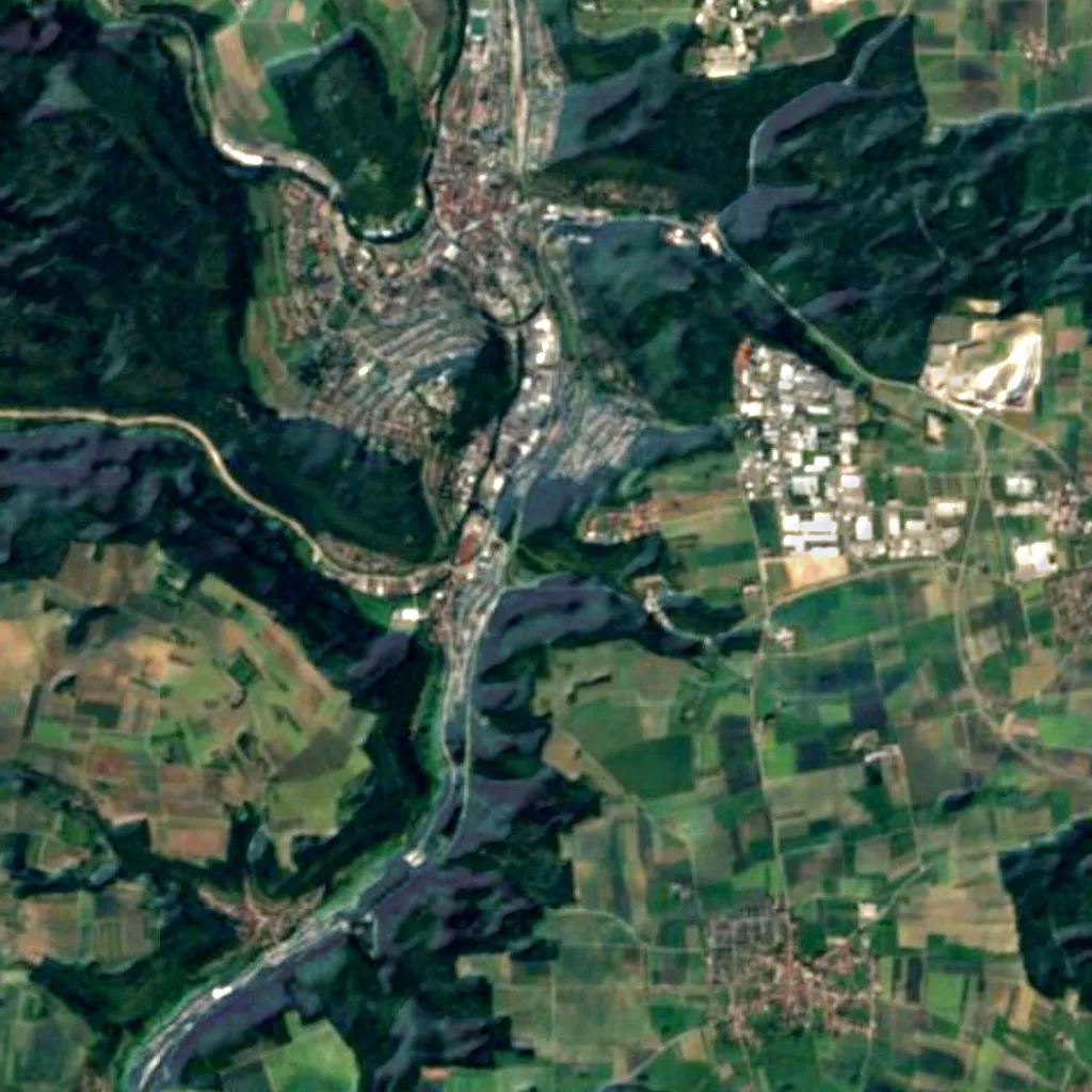 Ziegelberg seen from above (Sentinel-2)